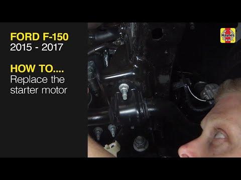 How to Replace the starter motor on a Ford F-150 2015 to 2017