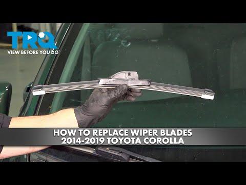 How to Replace Front Windshield Wiper Blades on a 2015 Toyota Corolla