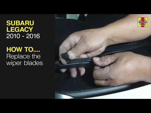 How to Replace Front Windshield Wiper Blades on a 2016 Subaru Legacy