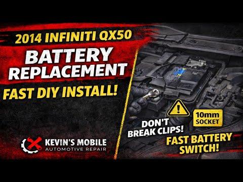 🔧2014–2017 Infiniti QX50 Battery Replacement DIY