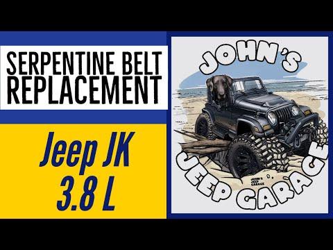 How to Replace Serpentine Belt on a 2007-2011 Jeep Wrangler JK 3.8L