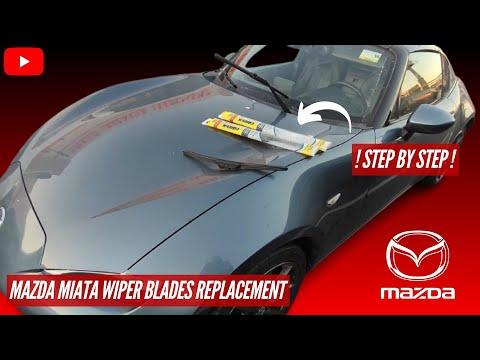 How to Replace Front Windshield Wiper Blades on a 2018 Mazda MX-5 Miata
