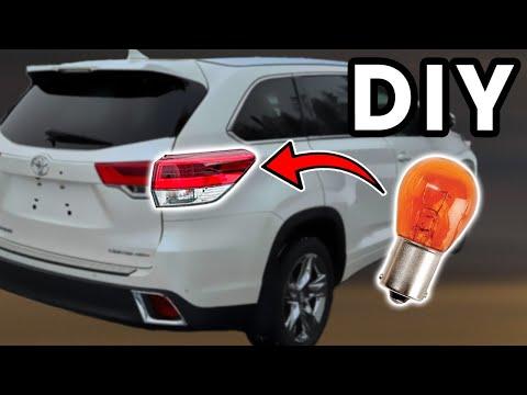 DIY 2014-2019 Toyota Highlander Tail Light Bulb Replacement | Replace Highlander Turn Signal Bulb