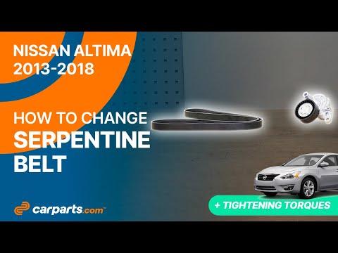 How to replace the Serpentine Belt 2013 - 2018 Nissan Altima 🚗