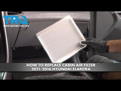 How to Replace the Cabin Air Filter on a 2011-2016 Hyundai Elantra (Glove Box Method) (Engine: Inline 4 1.8L)