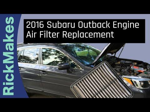 2016 Subaru Outback Engine Air Filter Replacement