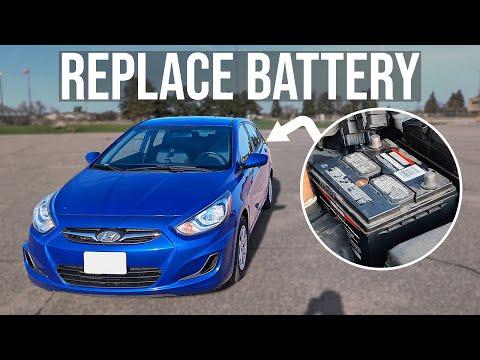 How to [EASILY] Replace the Battery - Hyundai Accent (2012-2017)