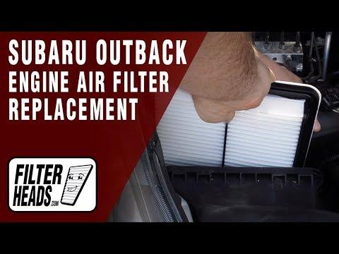 How to Replace Engine Air Filter 2012 Subaru Outback H4 2.5L