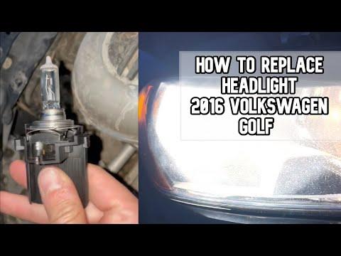 How to Replace Both Headlight Bulbs on a 2015-2021 Volkswagen Golf