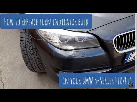 How to Replace the Front Turn Signal Bulb (or LED Module) on a 2011-2016 BMW 550i
