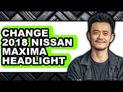 How to Replace Headlight Bulbs on a 2016-2019 Nissan Maxima (High Beam Halogen & LED Low Beam)