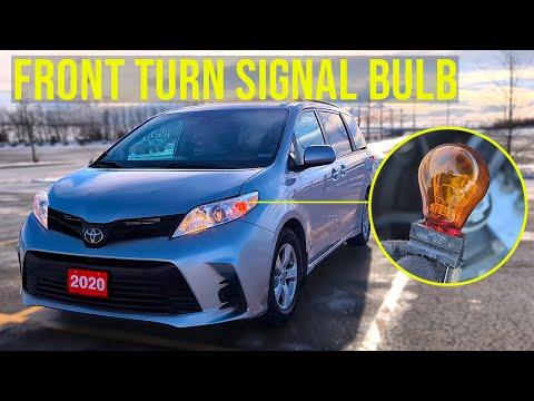 How to Replace Front Turn Signal Bulb - Toyota Sienna (2011-2020)