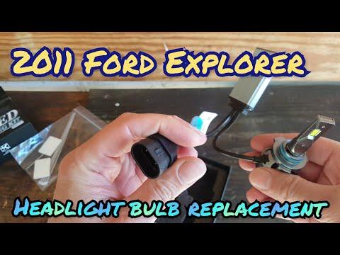 How to Replace Both Headlight Bulbs on a 2011 Ford Explorer (Driver & Passenger)