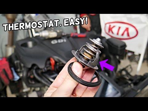 THERMOSTAT REPLACEMENT LOCATION KIA SORENTO KIA SPORTAGE