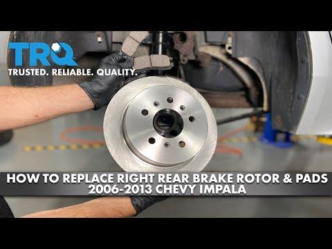How to Replace Right Rear Brake Rotor &amp; Pads 2006-2013 Chevy Impala