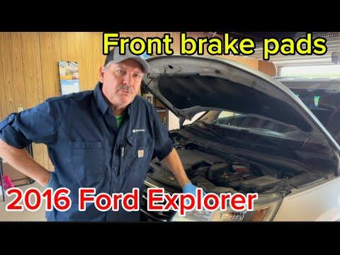 Front brake pads replacement 2016 Ford Explorer 