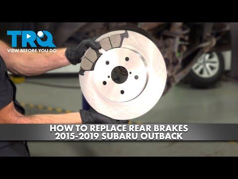 How to Replace Rear Brakes 2015-2019 Subaru Outback