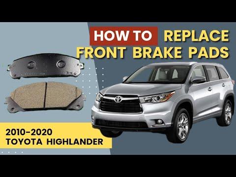 How to replace front brake pads| Toyota Highlander 2010-2020 | DIY guide 