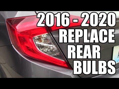 How to Replace Both Taillight Bulbs on a 1996-2024 Honda Civic (Left & Right) (Trim: EX | Body: Sedan)