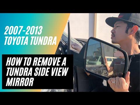 How to remove a Toyota Tundra side view mirror for a 2007-2014 model
