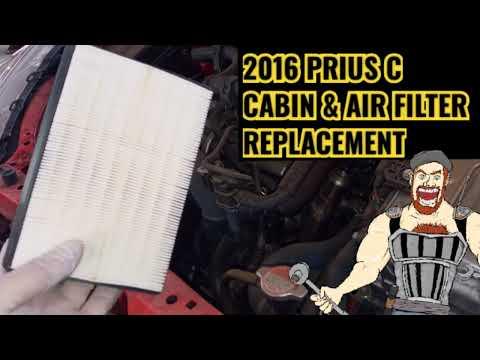 2016 PRIUS C CABIN &amp; AIR FILTER REPLACEMENT