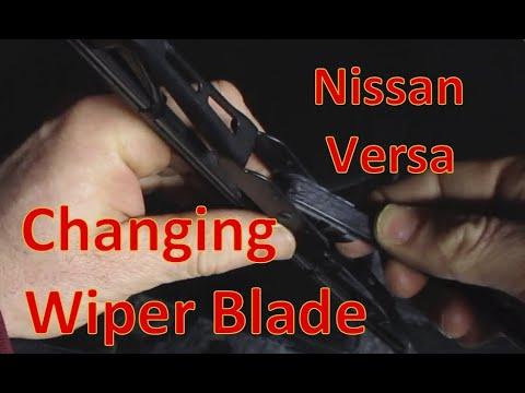 How to Change WINDSHIELD WIPER Nissan Versa 2013 2014 2015 2016 2017 2018 2019 2020