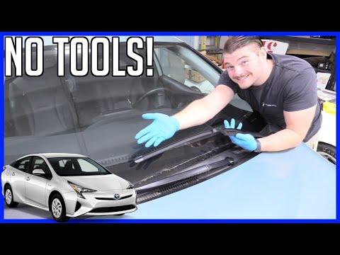 How to Replace Front Windshield Wiper Blades on a 2018 Toyota Prius