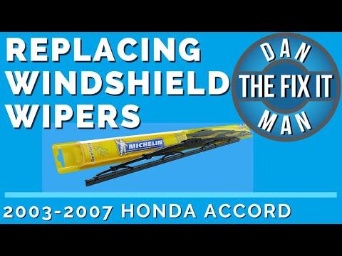2007 HONDA ACCORD WINDSHIELD WIPERS - EASY DIY