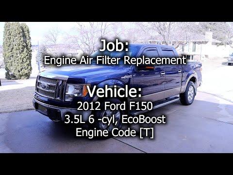 2012 Ford F150 Engine Air Filter Replacement