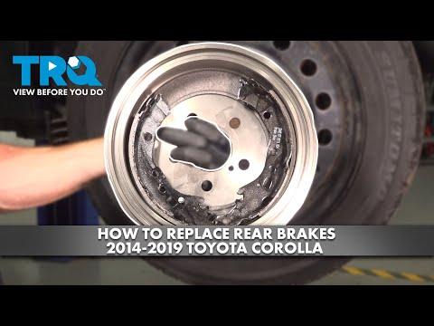 How to Replace Rear Brakes 2014-2019 Toyota Corolla