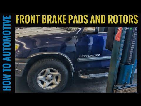 How To Replace The Front Brake Pads And Rotors On A Toyota Tundra