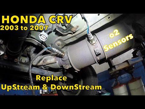 Honda CRV 2003 to 2007 Replacing both oxygen sensor up and down stream