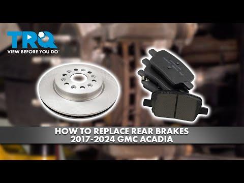 How to Replace Rear Brakes 2017-2024 GMC Acadia