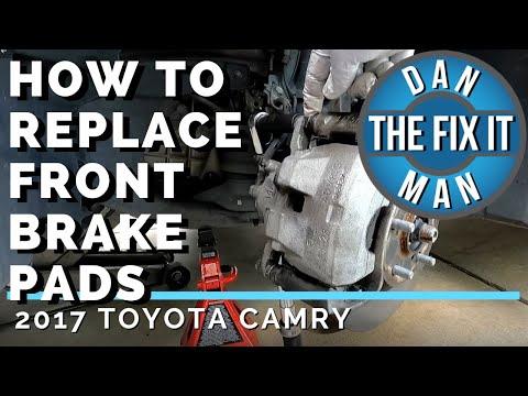 How to Replace Front Brake Pads on a 2007-2017 Toyota Camry
