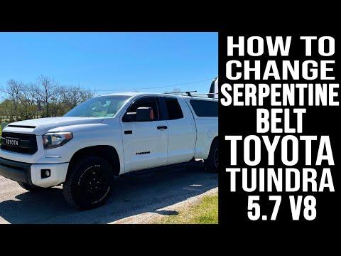 How To Replace Serpentine Belt / Drive Belt Toyota Tundra 5.7
