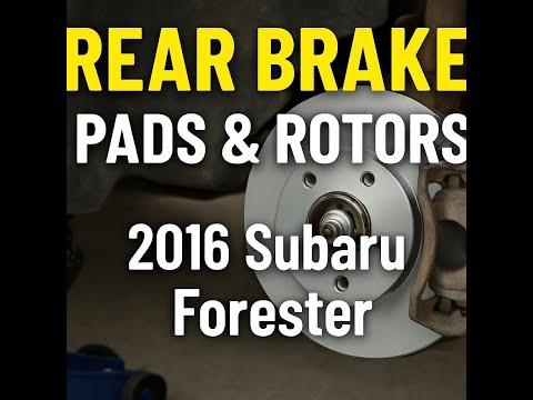 Fix Your Brakes! 2016 Subaru Forester Rear Pads &amp; Rotors Replacement.
