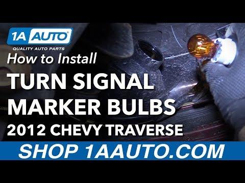 How to Replace Front Turn Signal Bulbs on a 2013-2020 Chevrolet Traverse (Wheel-Well Access)