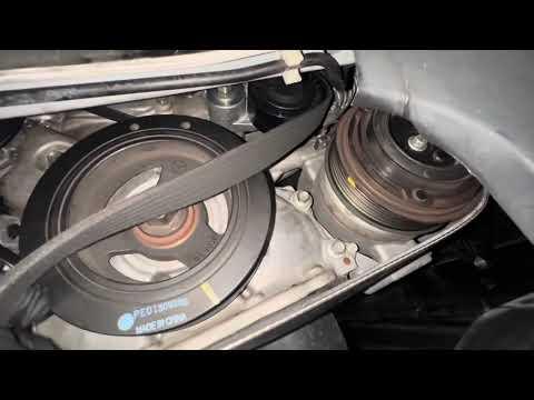 Replacing an serpentine belt, water pump belt and tensioner on an 2014 Cx-5 Mazda