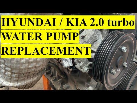 Easy Water Pump Replacement on 2011-2014 Hyundai Sonata, Santa Fe, Kia Optima 2.0 turbo