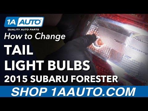 How to Replace Tail Light Bulbs 13-18 Subaru Forester