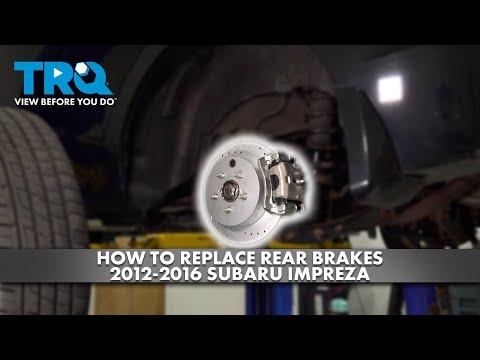 How to Replace Rear Brakes 2012-2016 Subaru Impreza