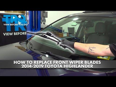 How to Replace Front Wiper Blades on a 2008-2019 Toyota Highlander