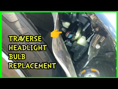 How to Replace Headlight Bulbs on a 2009-2018 Chevrolet Traverse (Low Beam H11 & High Beam 9005)