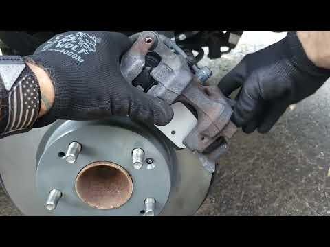 2018 Honda Civic Rear Brake Pad and Rotor Replacement With Electronic Parking Brake No Scan Tool