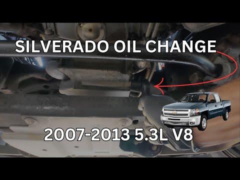 How to change oil and oil filter on chevy silverado 1500 5.3L v8 (2007-2013) step by step tutorial