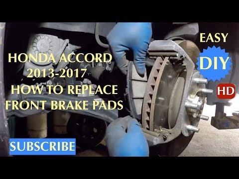 How to Replace Front Brake Pads on a 2013-2022 Honda Accord (Trim: EX-L | Engine: V6 3.5L)