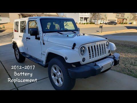 How to Replace the Battery on a 2012-2024 Jeep Wrangler (Group 34) (Engine: V6 3.6L)