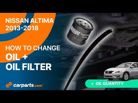 How to Change the Oil and the Oil Filter 2013-2018 Nissan Altima 🛢