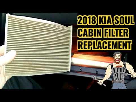 2018 KIA SOUL CABIN FILTER REPLACEMENT