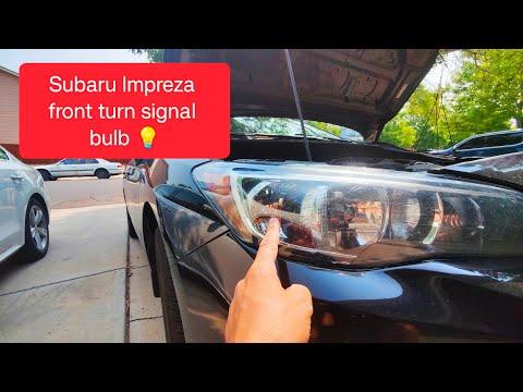 How to Replace Front Turn Signal Bulbs on a 2017-2024 Subaru Impreza (Body: Sedan)